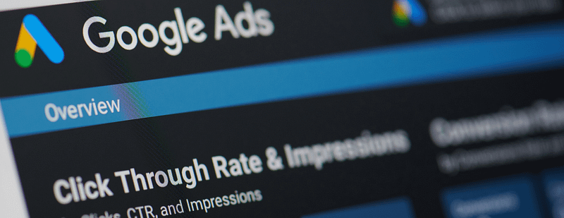 Google Ads report example - google ads digital marketers/ consultants concept