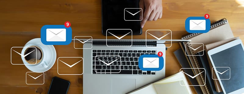 email icons - email marketing services concept